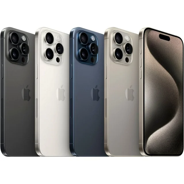 Restored Apple iPhone 15 Pro Max 1TB - Straight Talk / TracFone - Blue Titanium MU6J3LL/A Like New (Refurbished)